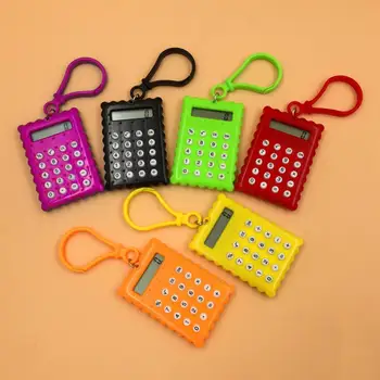 Карманный студенческий мини-электронный калькулятор в форме печенья Школьные канцелярские принадлежности