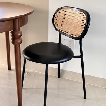 Обеденные стулья из ротанга в скандинавском стиле в стиле ретро, дизайнерские обеденные стулья для приема гостей на открытом воздухе, мебель Sillas De Comedor WZ50DC