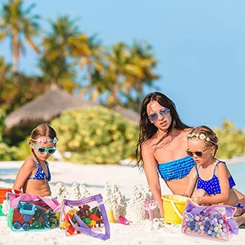 Детские пляжные игрушки из 3 предметов, сетчатая пляжная сумка, сумка из ракушек, детская сумка для сбора ракушек, пляжная сумка-ракушка, игрушка для мальчиков и девочек
