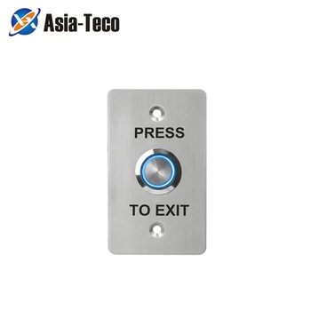Кнопка выхода Металлический материал, подходящий для узкой / широкой дверной коробки комплект системы контроля доступа Доступ к двери из нержавеющей стали