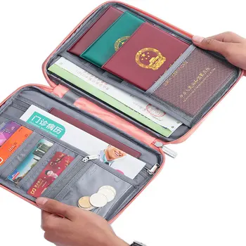 Модный дорожный кошелек, семейный держатель для паспорта, креативный водонепроницаемый футляр для документов, органайзер, дорожные аксессуары, сумка для документов, держатель для карт.