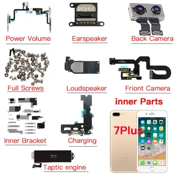 Для iPhone 7 Plus Фронтальная камера Док-станция для зарядки с громкостью звука Гибкий кабель Taptic Engine громкоговоритель Металлический кронштейн И весь винт