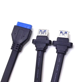 Удлинитель передней панели USB 3.0 с двумя 2 портами длиной 0,5 м, кабель-переходник типа 