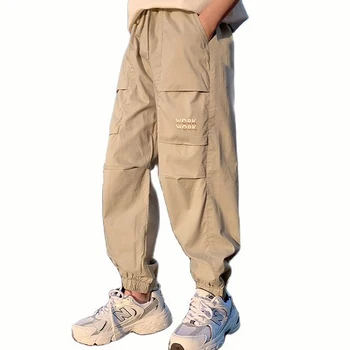 Летние брюки для мальчика, мягкие хлопковые брюки для мальчика, новейшие брюки, детский повседневный стиль, детская одежда для мальчиков 6 8 10 12 14