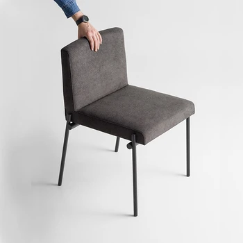 Обеденный стул в скандинавском стиле, современное простое кресло, повседневная ткань, итальянская минималистичная дизайнерская мебель для отеля
